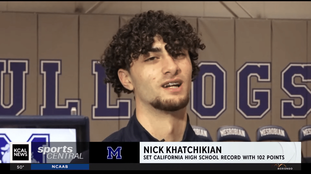Nick Khatchikian set Calfiornia state basketball scoring record