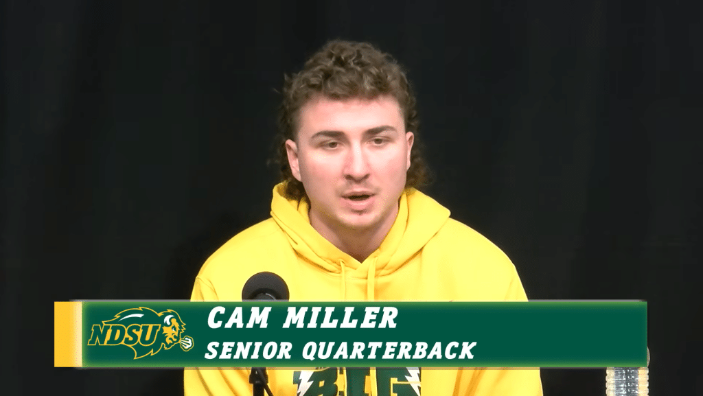 North Dakota State senior quarterback Cam Miller - HQZ North Dakota State senior quarterback Cam Miller