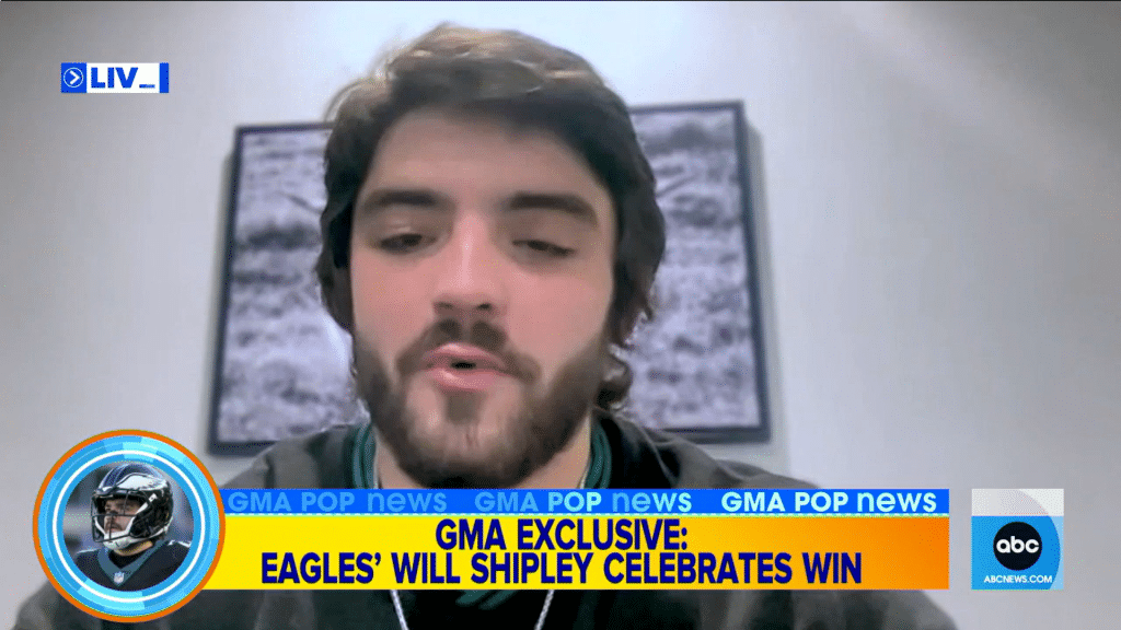 Philadelphia Eagles Will Shipley celebrates NFC championship win - HQZ Philadelphia Eagles Will Shipley celebrates NFC championship win