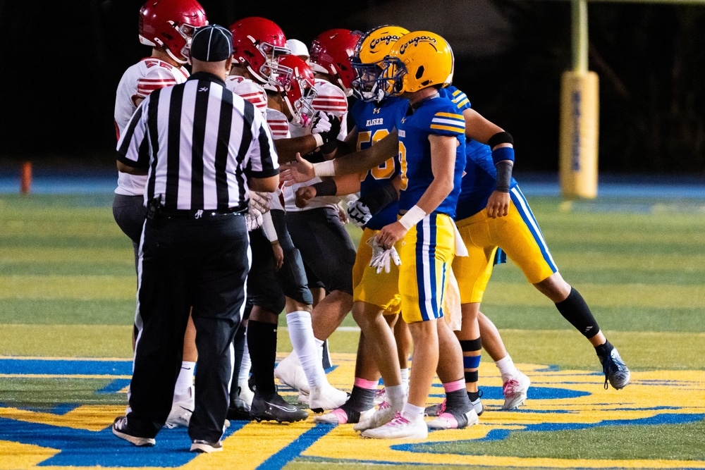 Honolulu, Hawaii, United States of America - October, 18 2024: Kaiser High School Varsity Football - Homecoming Game Against Waialua High School