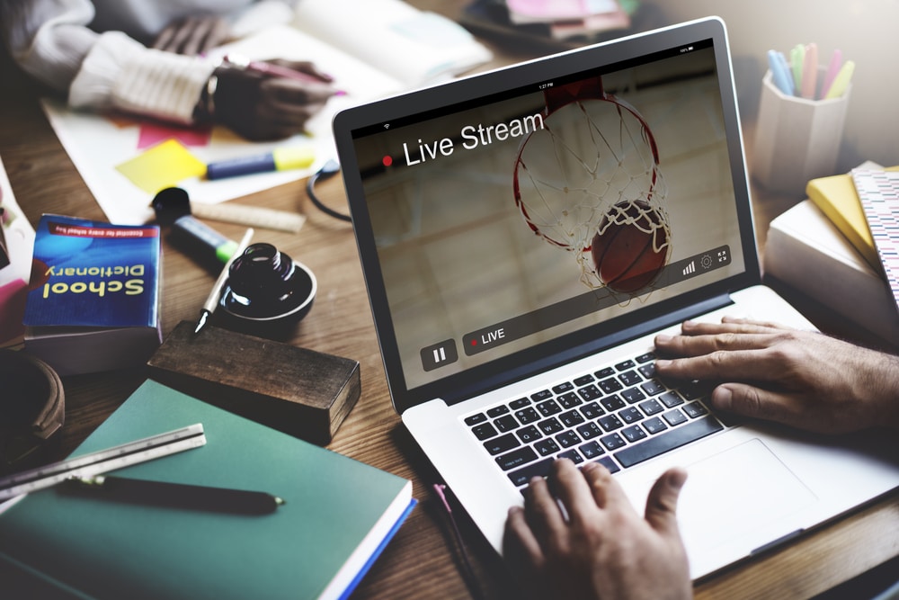 Live Stream Video Multimedia Concept