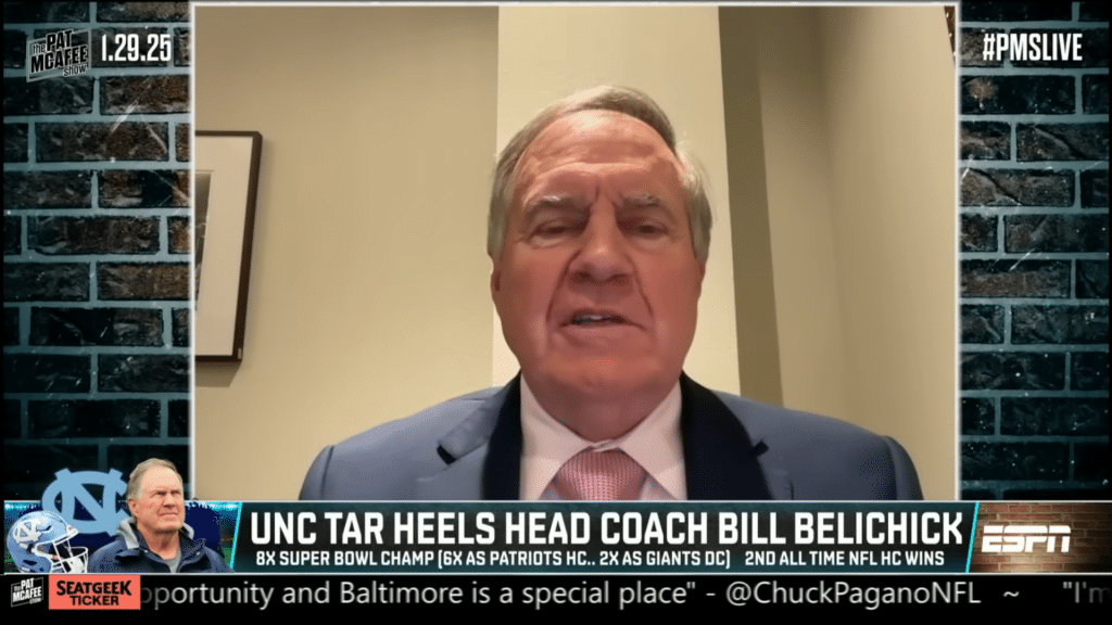 Bill Belichick expresses excitement on coaching UNC - HQZ Bill Belichick expresses excitement on coaching UNC
