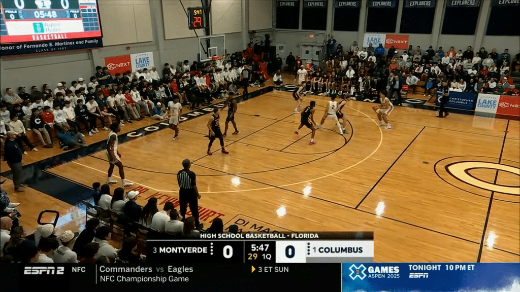 Columbus vs Montverde Academy at the ESPN Showcase
