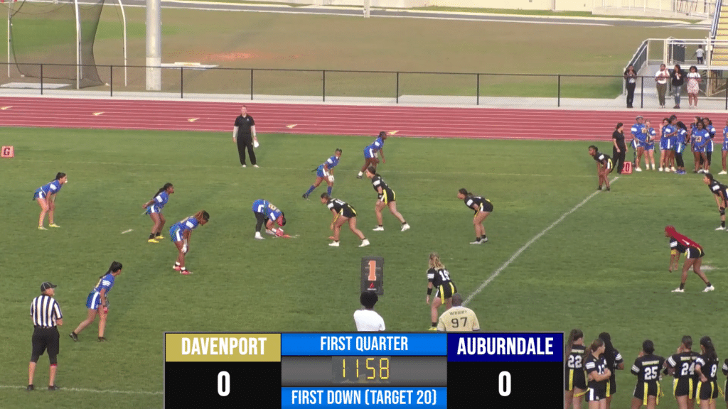 DHS Girls Flag Football - Davenport Broncos vs Auburndale Bloodhounds - HQZ DHS Girls Flag Football - Davenport Broncos vs Auburndale Bloodhounds