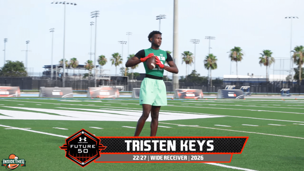 Hattiesburg 2026 WR Tristen Keys at UA Next Future 50 - HQZ Hattiesburg 2026 WR Tristen Keys at UA Next Future 50