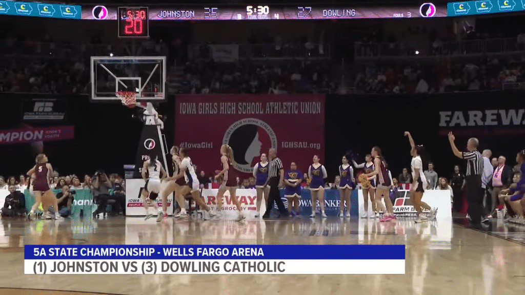 Johnston downs Dowling Catholic at girls state basketball Class 5A - HQZ Johnston downs Dowling Catholic at girls state basketball Class 5A