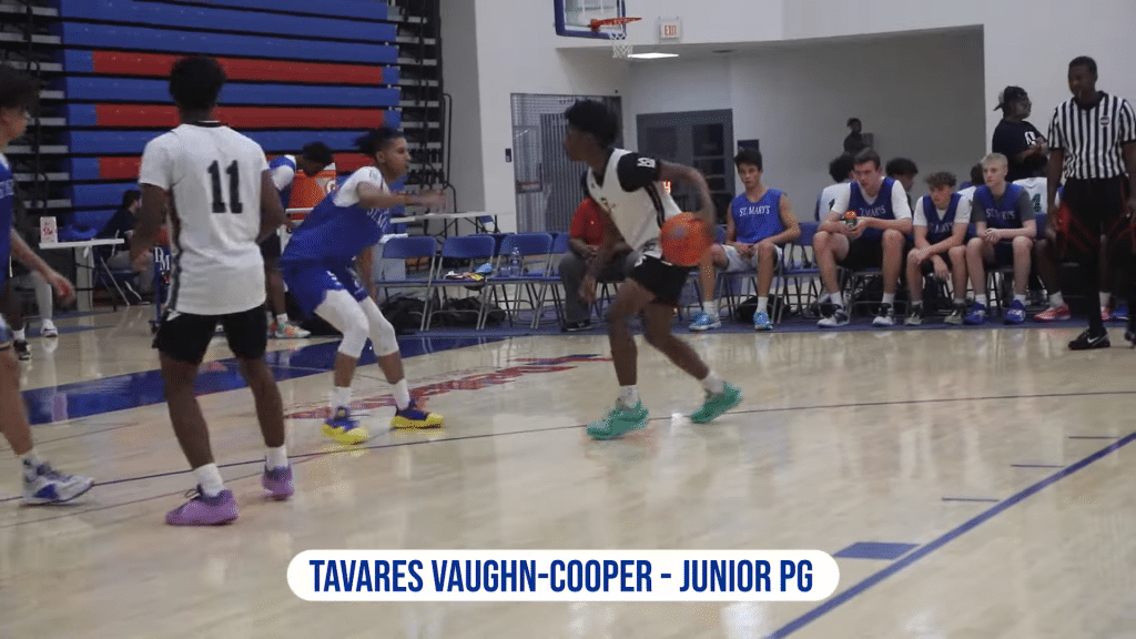 Point Guard Tavares Vaughn-Cooper of the Richard Montgomery Rockets - HQZ Point Guard Tavares Vaughn-Cooper of the Richard Montgomery Rockets