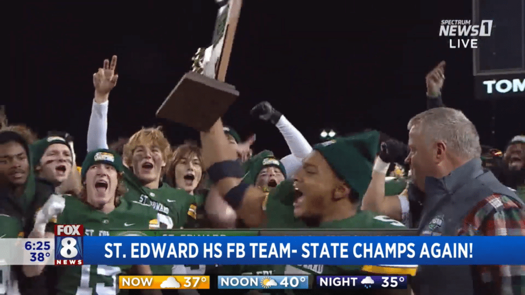 St Edwards Football Team Celebrates State Championship Title - HQZ St Edwards Football Team Celebrates State Championship Title