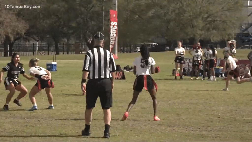 Tampa Bay Buccaneers host nations largest girls flag football tournament - HQZ Tampa Bay Buccaneers host nations largest girls flag football tournament