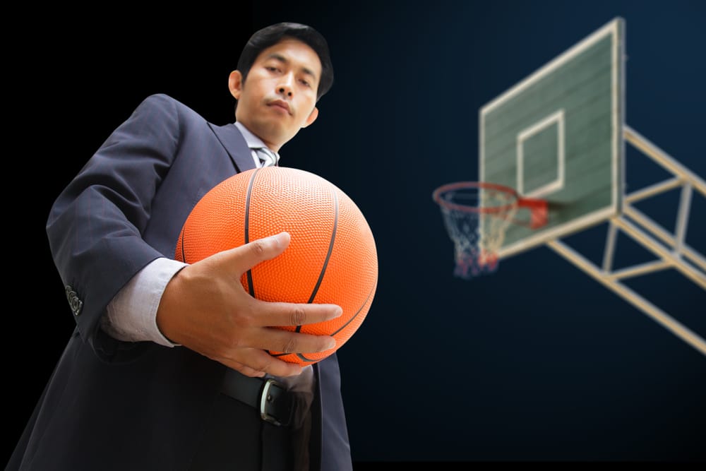 BusinessManWithBasketball - HQZ Business man with basketball
