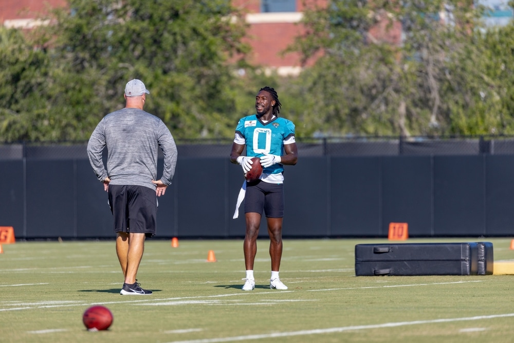 0CalvinRidleyWrJacksonvilleJaguarsTrainingCampAugust9 - HQZ CALVIN RIDLEY WR JACKSONVILLE JAGUARS TRAINING CAMP AUGUST 9, 2023 MILLER ELECTRIC CENTER JACKSONVILLE FLORIDA