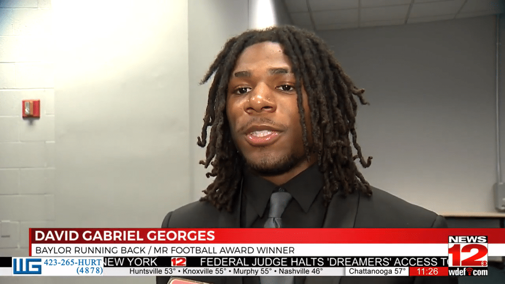 David Gabriel Georges of Baylor Win Mr Football Award - HQZ David Gabriel Georges of Baylor Win Mr Football Award