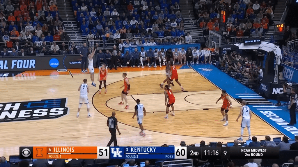 Kentucky vs Illinois matchup in the second round of the 2025 men NCAA tournament - HQZ Kentucky vs Illinois matchup in the second round of the 2025 men NCAA tournament
