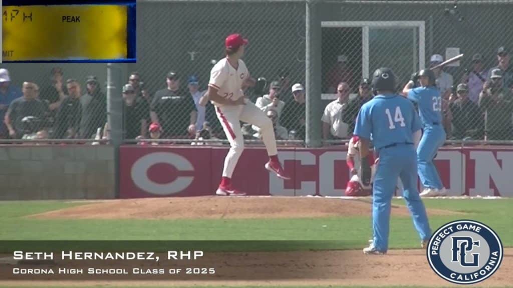 Seth Hernandez RHP Corona High School Class of 2025