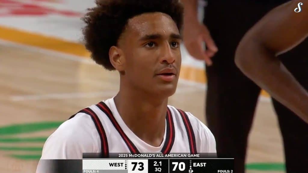 Alijah Arenas at 2025 McDonalds All American Boys Game