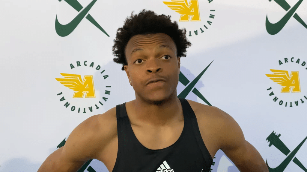 Brandon Arrington breaks Noah Lyles Arcadia Invitational meet record
