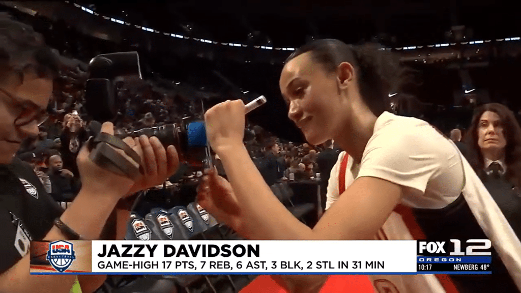 Jazzy Davidson at Nike Hoop Summit