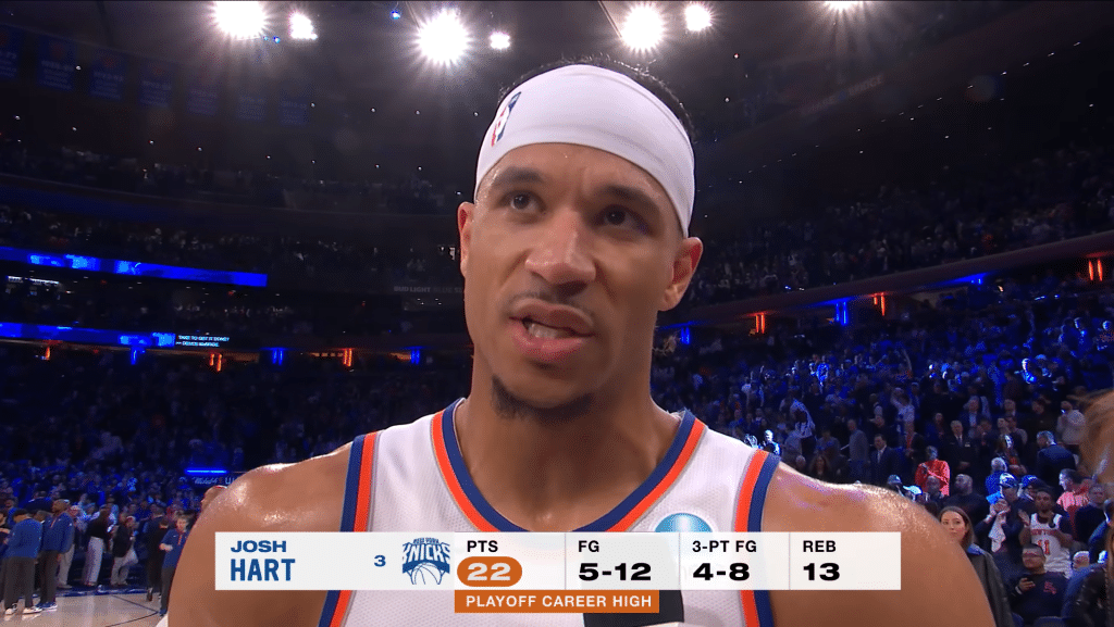 Josh Hart talks clutch threes