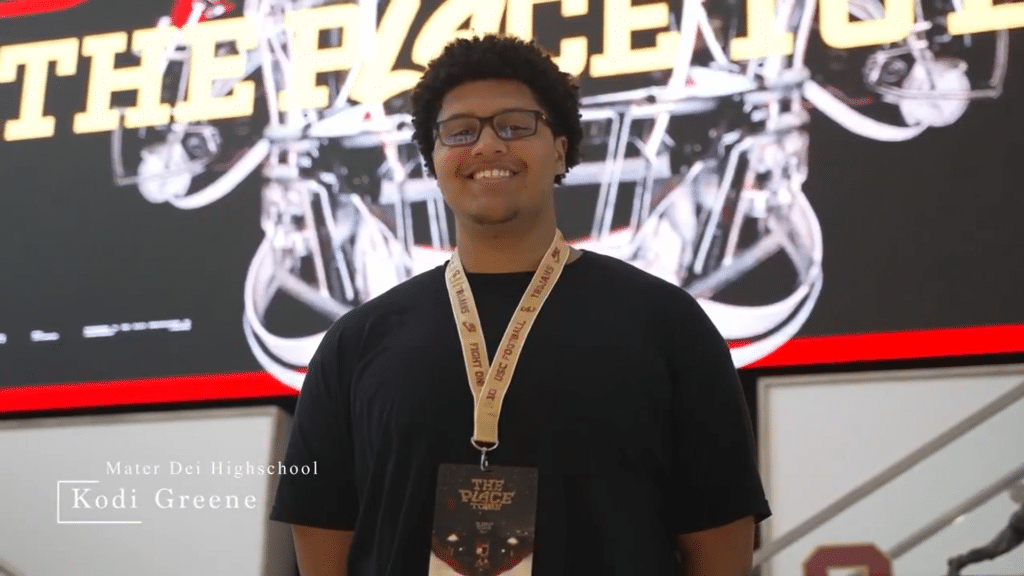 Kodi Green visits USC