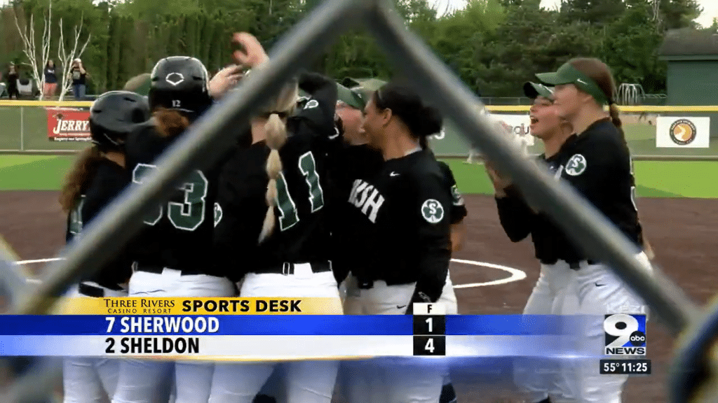 Sheldon vs Sherwood softball