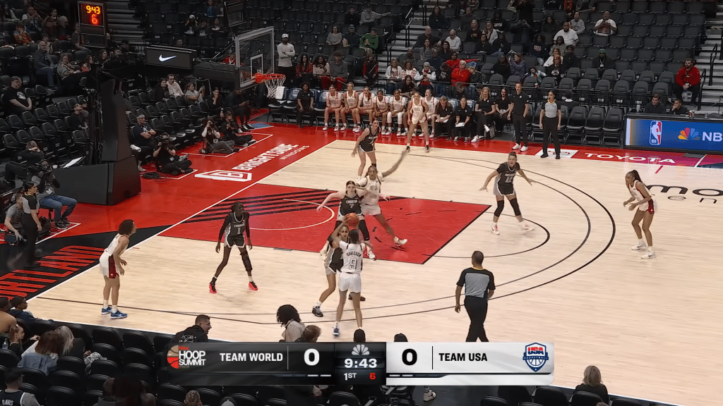 TEAM WORLD vs TEAM USA at 2025 Nike Hoop Summit