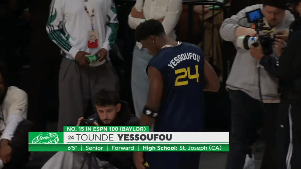 Tounde Yessoufou at 2025 McDonalds High School Dunk Contest