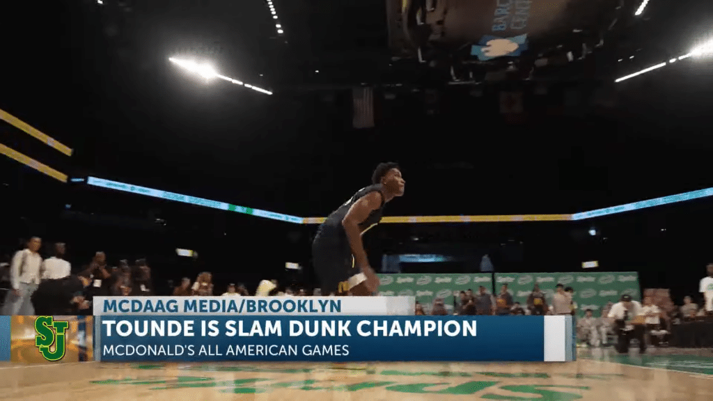 Tounde Yessoufou wins slam dunk contest - HQZ Tounde Yessoufou wins slam dunk contest