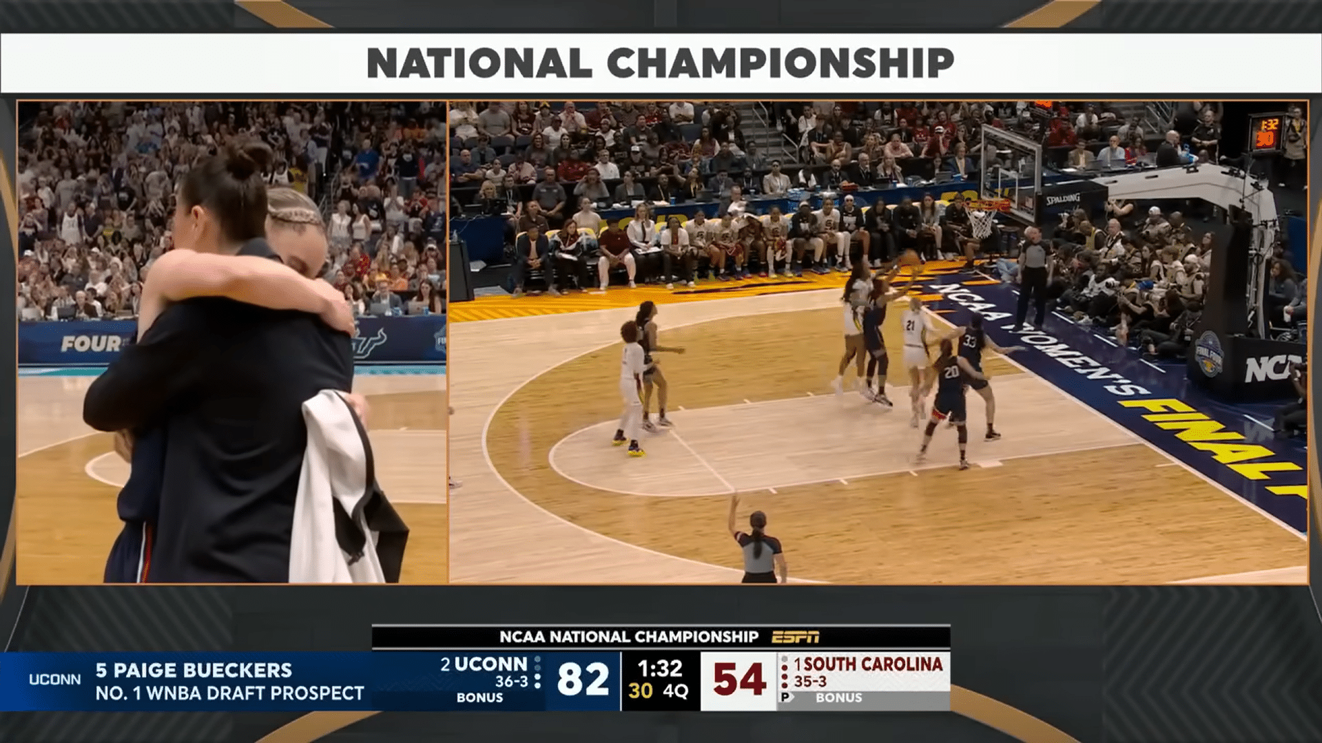 UConn vs South Carolina at Womens NCAA Tournament - HQZ UConn vs South Carolina at Womens NCAA Tournament